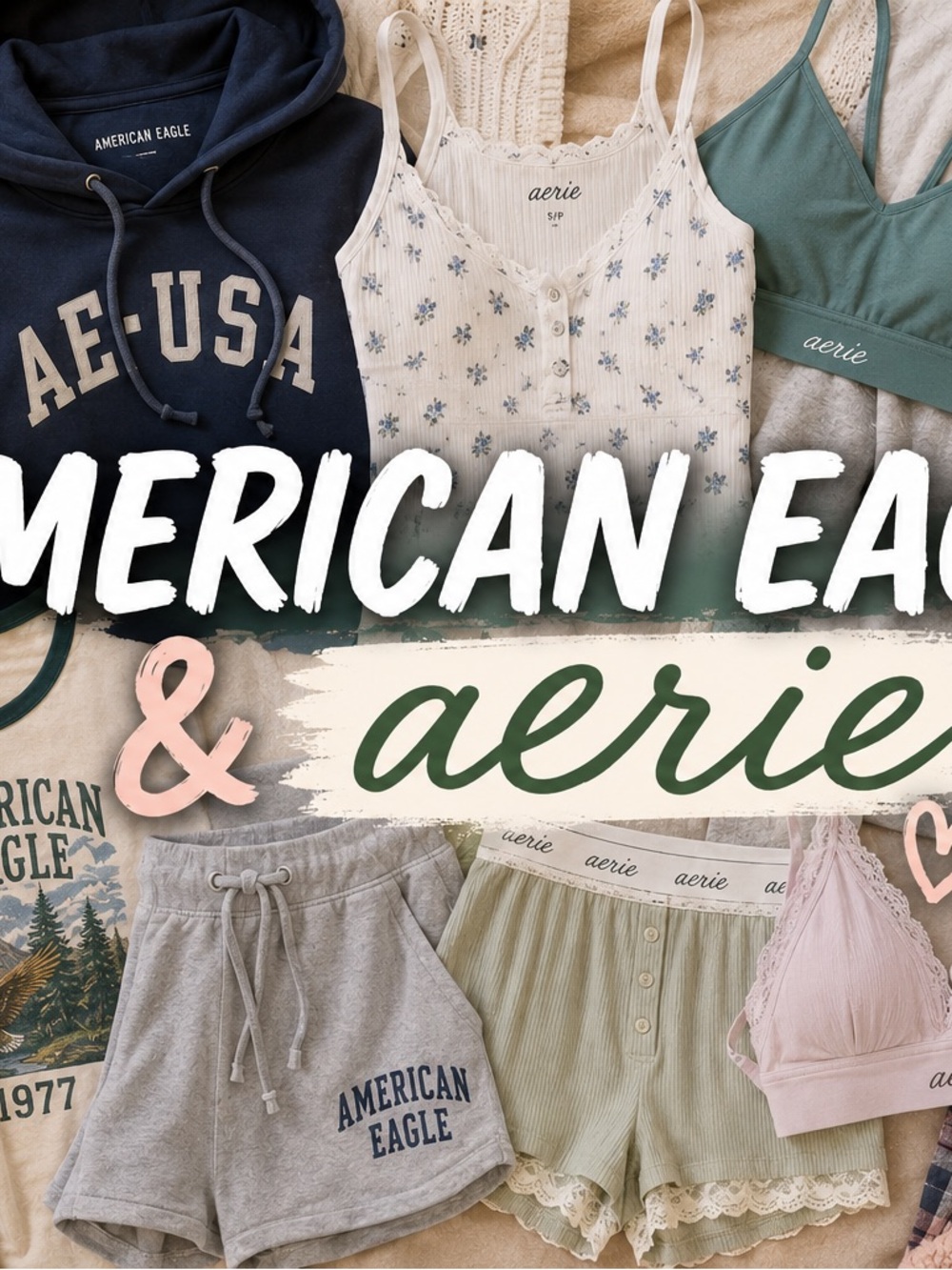 Random pulls and sizes American eagle and other random brands. No defects
